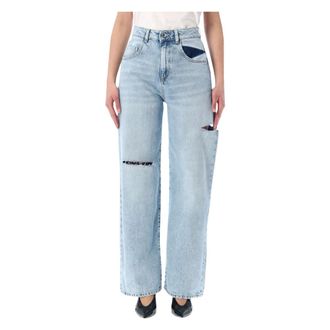 Icon Denim Los Angeles Loose-fit Jeans, female, Blue, Size: W25 Poppy Wide Leg Jeans
