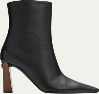 Giuseppe Zanotti 90mm Stretch Leather Ankle Booties