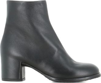 Del Carlo leather ankle boots - women - Leather/Leather/Rubber - 37.5 - Black