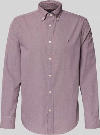 Tommy Hilfiger Regular Fit Freizeithemd aus reiner Baumwoll-Popeline in Bordeaux, Größe XXXL