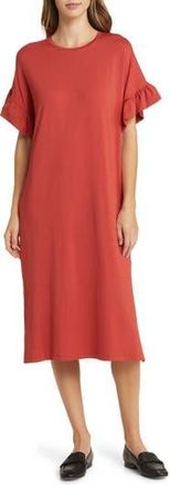 Masai Nali Ruffle Sleeve Dress in Tandoori at Nordstrom Rack, Size X-Small