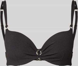 Joop Bikini-Oberteil mit Strukturmuster Modell Costillas in Black, Gr&ouml;&szlig;e 36A