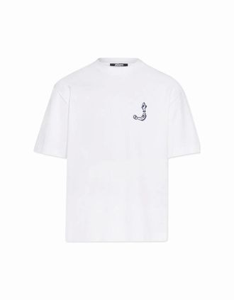 Jacquemus Mens Mens White Jacquemus Oversized The Merù T-Shirt - Size: 38