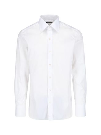 Tom Ford White Slim-Fit Cotton Shirt
