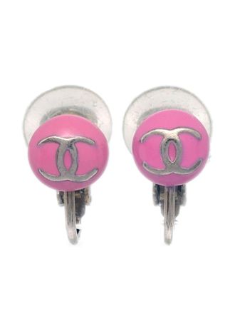 Chanel Orecchini a clip CC Pre-owned 2003 - Argento