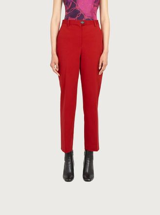Ferragamo Tailored Red Trousers - Red