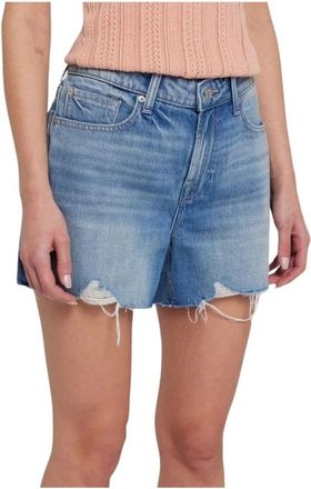7 For All Mankind Dames, Korte broeken, Blauw, Maat: W25 Katoen