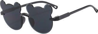 Generic Cartoon Bear Sunglasses For Kids Boys and Girls, Children Gradient Rimless Sun Glasses UV400 Protection Eyewear For Outdoor