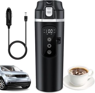 OEM Taza De Agua Caliente Para Coche De 500 Ml (24 V/12 V), Hervidor El&eacute;ctrico Para Coche, Hervidor El&eacute;ctrico De Viaje, Hervidor De Viaje Para Coche, Taza