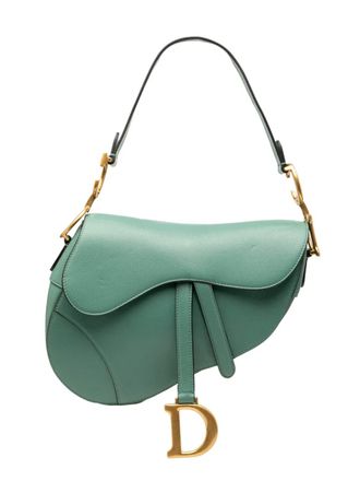 Dior 2021 Leather Saddle Bag shoulder bag - women - Calf Leather - One Size - Green