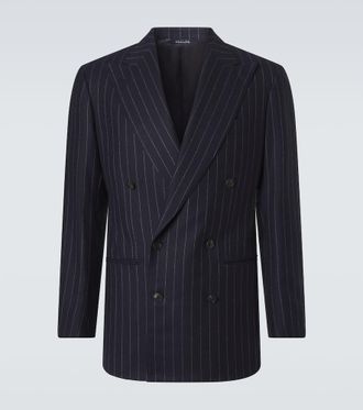 Saman Amel Striped wool blazer