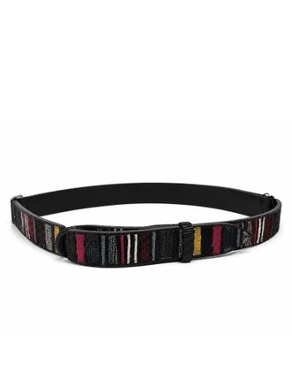 Orciani Multicolor Textured Leather Belt