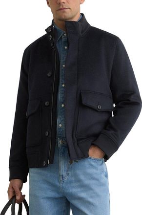 Reiss Hadley Short Wool-Blend Bomber Jacket