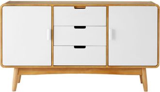 Premier Housewares Interiors by Premier Scandinavian Design Sideboard, Two Door Sideboard With Storage, Stylish And Functional Living Room Sideboard