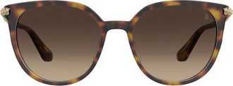 Stuart Weitzman 55mm Gradient Square Sunglasses in Havana/Brown Sf at Nordstrom