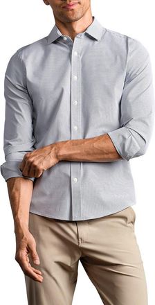 Rhone State of Mind Grid Check Slim Fit Button-Up Shirt in Asphalt Grid at Nordstrom, Size Xx-Large