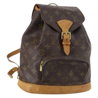 Louis Vuitton Pre-owned Backpacks, female, Brown, Size: ONE SIZE Pre-owned Canvas Backpack