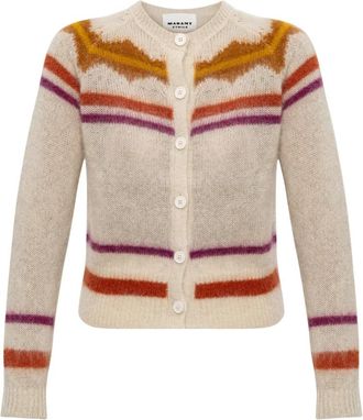 Isabel Marant Molly Cardigan - Dames - Vesten - Beige - XS - Wol - Truien & Vesten