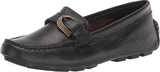 Rockport Womens Rockport Bayview Rib Loafer Black Leather Slip On Flats HTAT251