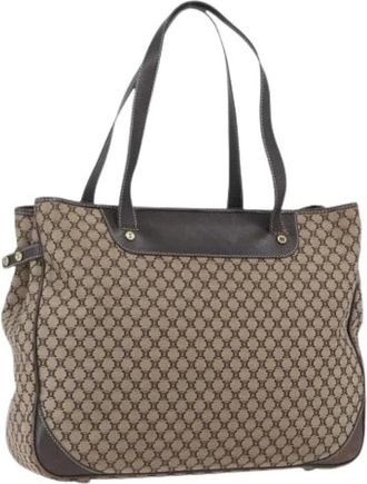 Celine Pre-owned Tote Bags, female, Beige, Size: ONE SIZE Pre-owned Vintage Canvas Tote Bag