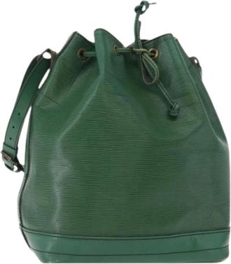 Louis Vuitton Pre-owned Bucket Bag - Dames - Vintage Tas - Groen - ONE Size - Leer - Vintage