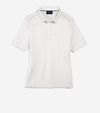 Cole Haan Womens Topspin Polo Shirt - Beige Size Medium
