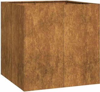 vidaXL Jardinera oxidada 80x80x80 cm acero corten Vidaxl