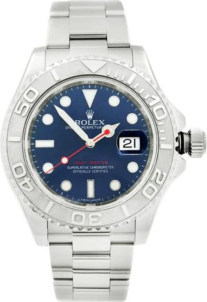 Rolex Pre-owned Rolex Yacht-Master Automatic Chronometer Blue Dial Mens Watch 116622 BLSO