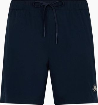 Moose Knuckles Mens Moose Knuckles Logo Swim Short 833 Navy - Black - Size: 35/34/32