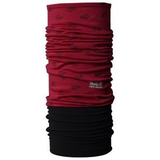 P.A.C. Merino Fleece Schlauchschal f&uuml;r Herren | rot