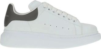 Alexander McQueen Alexander McQueen, Sneakers, female, White, Size: 11 1/2 US Leather Sneakers with Platform Sole