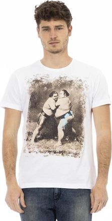 Trussardi Korte Mouw Ronde Hals T-Shirt - Heren - T-shirts - Wit - XL - Tops