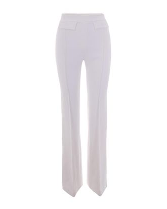 Elisabetta Franchi White Regular Flat Front Pants