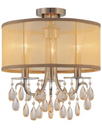 Crystorama 3-Light Hampton Mini Chandelier