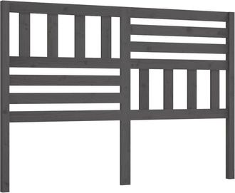 vidaXL Cabecero De Cama Madera Maciza De Pino Gris 166x4x100 Cm Vidaxl