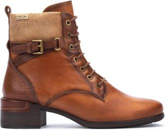 Pikolinos Malaga Boot - Dames - Veterlaarzen - Bruin - 35 EU - Leer - Schoenen