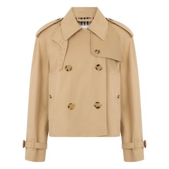 Burberry Trench Coats, female, Beige, Size: XS Elegant lightweight trench coat
