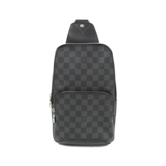 Louis Vuitton Dark Gray Graphite Coated Canvas Shoulder Bag (Pre-Owned)