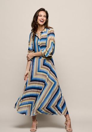 Mart Visser Lara Plisse Rok Blauw / Multi