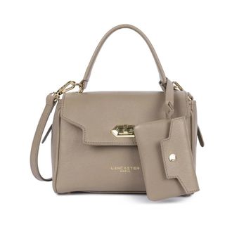 Lancaster Mademoiselle Grace Flap Handbag - Dames - Handtassen - Beige - ONE Size - Leer - Tassen
