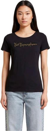 Emporio Armani Emporio Armani Ea7, Dames, Tops, Zwart, Maat: XS Katoen