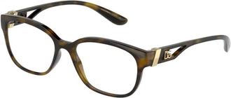 Dolce & Gabbana Gedurfde dierenprint bril - Dames - Brillen - Bruin - 54 MM - Accessoires
