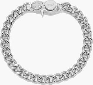 Yoj Loop Curb Chain Bracelet in Silver at Nordstrom
