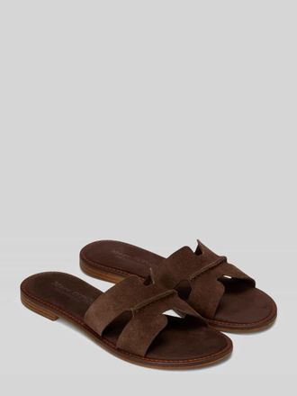 Marc O'Polo Sandale aus echtem Leder in Dunkelbraun, Gr&ouml;&szlig;e 39