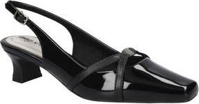 Easy Street Ridley Kitten Heel Slingback Pump in Black Patent at Nordstrom Rack, Size 8.5