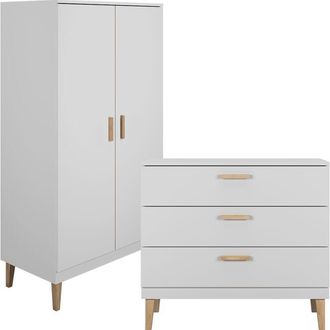 OEM C&oacute;moda Y Armario Kocot Kids Kubi - Blanco