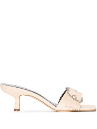 by FAR Davina 60mm buckle-detail sandals - Neutrals