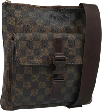 Louis Vuitton Pre-owned Damier Ebene Cross Body Bag - Dames - Vintage Schoudertas - Bruin - ONE Size - Vintage