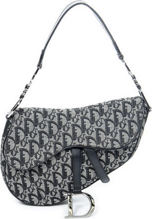 Dior Pre-owned Womens Saddle Bag Shoulder Bag - Grey - One Size