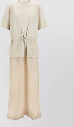 Haikure joopy crew neck drawstring waist maxi dress